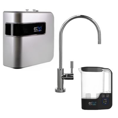 Echo H2 Server + Stainless Steel Faucet + H2 Pitcher Pak